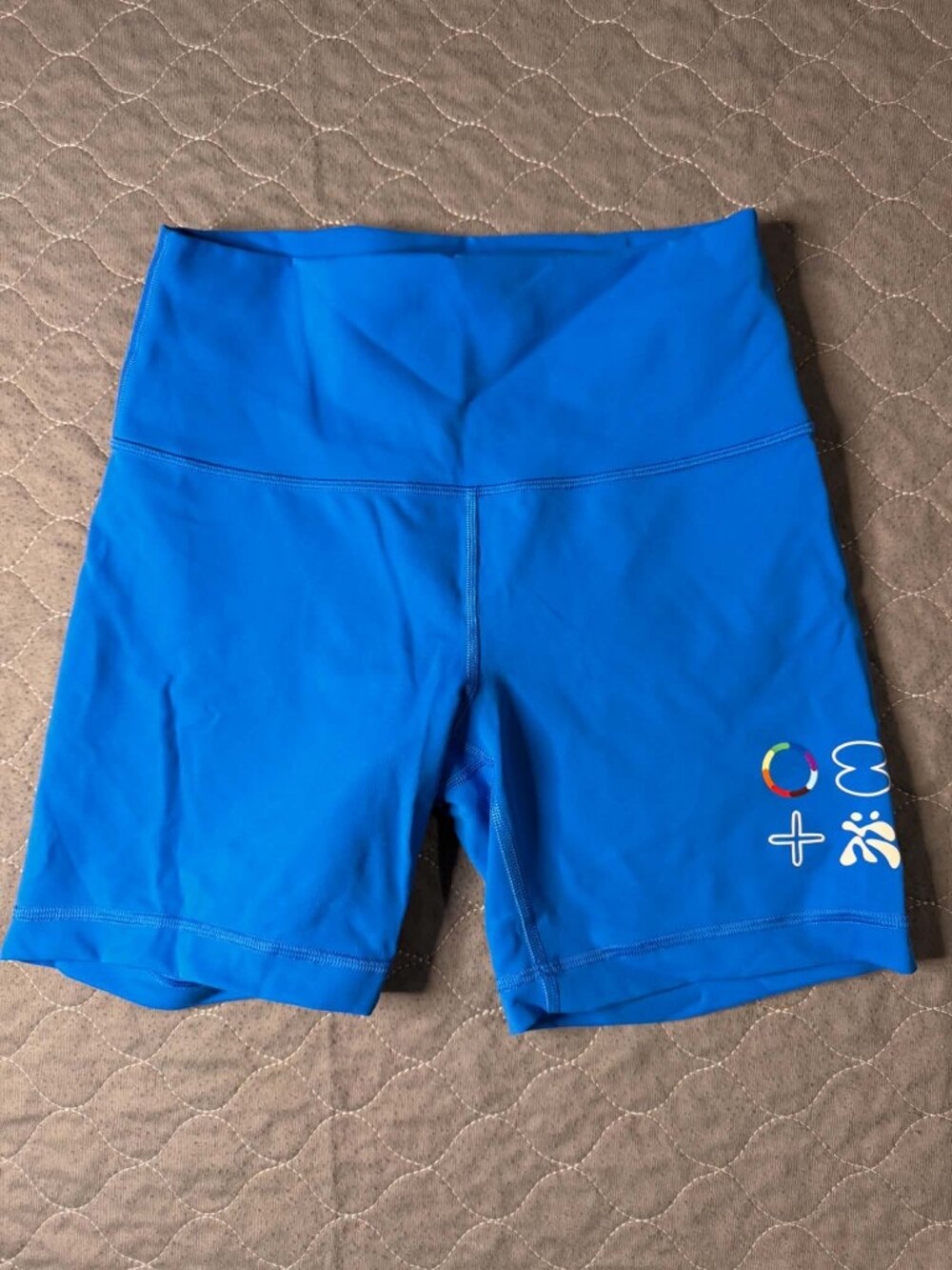 Lululemon Wunder Train HR Short 6" Pride Limited Edition Poolside Blue Size 8